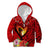 Hawaii Valentine Day Kid Hoodie Couple on Beach mix Hibiscus and Polynesian Tattoo LT03 Zip Hoodie Red - Polynesian Pride