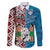Personalised Aotearoa and Fiji Together Family Matching Summer Maxi Dress and Hawaiian Shirt Melanesian Warrior and Koru - Taniko with Hibiscus Tapa Pattern