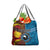 Personalised Australia and Fiji Together Grocery Bag Tribal Palm Tree with Tapa and Aboriginal Animals Half Style