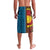 Personalised Australia and Fiji Together Lavalava Tribal Palm Tree with Tapa and Aboriginal Animals Half Style