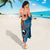 Personalised Australia and Fiji Together Sarong Tribal Palm Tree with Tapa and Aboriginal Animals Half Style