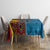 Personalised Australia and Fiji Together Tablecloth Tribal Palm Tree with Tapa and Aboriginal Animals Half Style