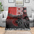 Personalised Aotearoa and Tonga Together Blanket Manaia and Tongan Tribal Cross - Taniko and Ngatu Art Tattoo