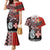 Personalised Aotearoa and Tonga Together Couples Matching Mermaid Dress and Hawaiian Shirt Manaia and Tongan Tribal Cross - Taniko and Ngatu Art Tattoo