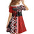 Personalised Aotearoa and Tonga Together Family Matching Summer Maxi Dress and Hawaiian Shirt Manaia and Tongan Tribal Cross - Taniko and Ngatu Art Tattoo