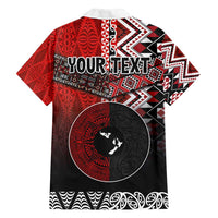 Personalised Aotearoa and Tonga Together Family Matching Tank Maxi Dress and Hawaiian Shirt Manaia and Tongan Tribal Cross - Taniko and Ngatu Art Tattoo LT03 - Polynesian Pride