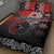 Personalised Aotearoa and Tonga Together Quilt Bed Set Manaia and Tongan Tribal Cross - Taniko and Ngatu Art Tattoo
