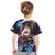 American Samoa Flag Day Kid T Shirt Bald Eagle with Uatogi and Fue - Polynesian and Floral Tribal Tattoo