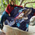 American Samoa Flag Day Quilt Bald Eagle with Uatogi and Fue - Polynesian and Floral Tribal Tattoo