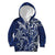 New Zealand Connecting with Seas Kid Hoodie Maori Tribal and Sea Animals Tattoo - White Glass Style