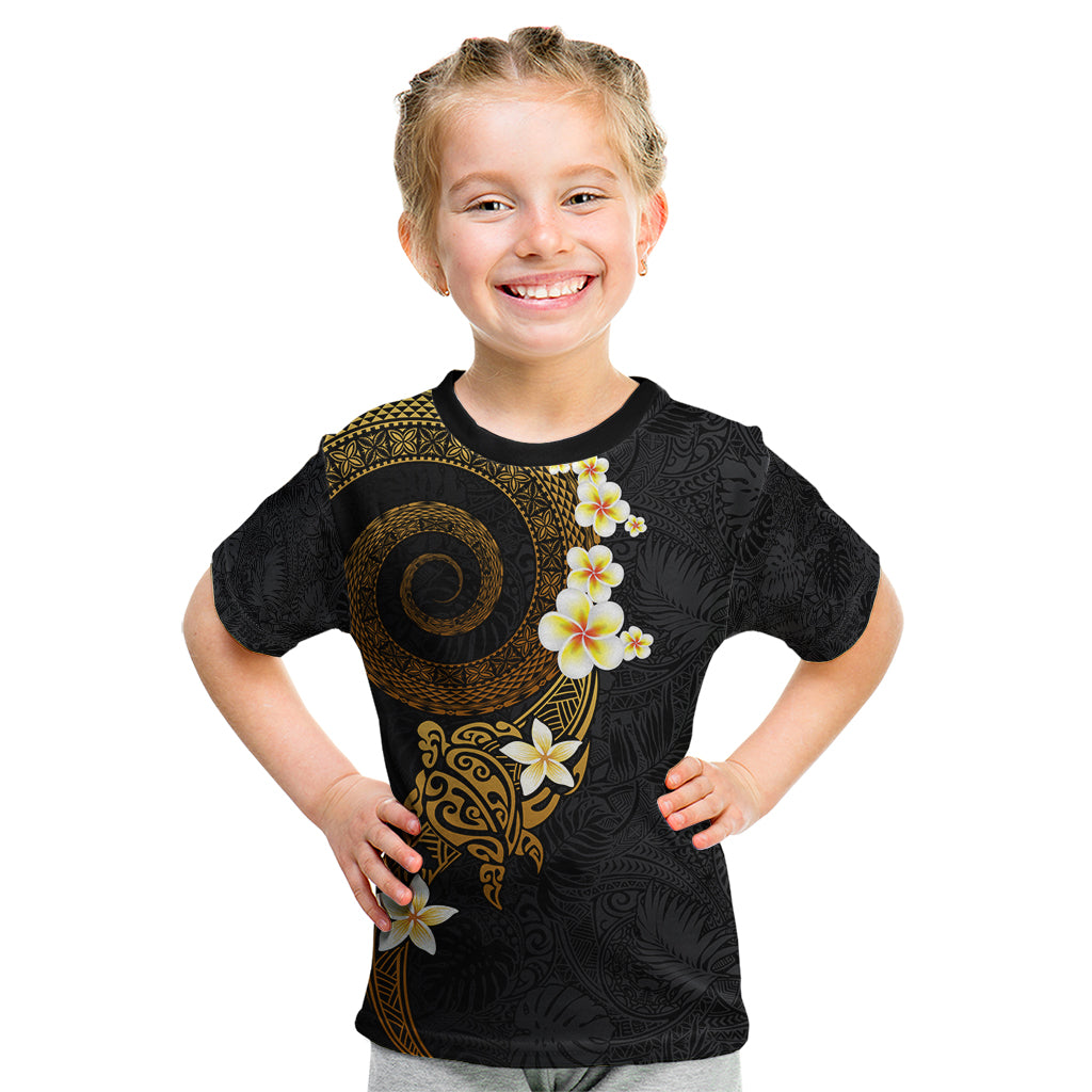 Polynesian Spiral Tribal Tattoo Kid T Shirt Golden Color LT03 Yellow - Polynesian Pride