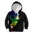 Polynesian Spiral Tribal Tattoo Kid Hoodie Fanciful Color