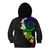 Polynesian Spiral Tribal Tattoo Kid Hoodie Fanciful Color