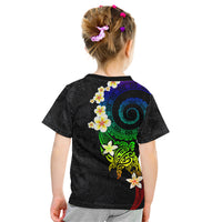 Polynesian Spiral Tribal Tattoo Kid T Shirt Fanciful Color