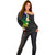 Polynesian Spiral Tribal Tattoo Off Shoulder Sweater Fanciful Color