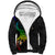 Polynesian Spiral Tribal Tattoo Sherpa Hoodie Fanciful Color