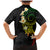 Polynesian Spiral Tribal Tattoo Family Matching Mermaid Dress and Hawaiian Shirt Reggae Color