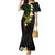 Polynesian Spiral Tribal Tattoo Family Matching Mermaid Dress and Hawaiian Shirt Reggae Color