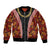 Hawaii Lei and Hibiscus Flowers Tribal Bomber Jacket Patchwork Abstract Vintage