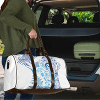 New Zealand Sea Animals Travel Bag with Maori Koru Tribal Tattoo and Silver Ferns Galaxy Style