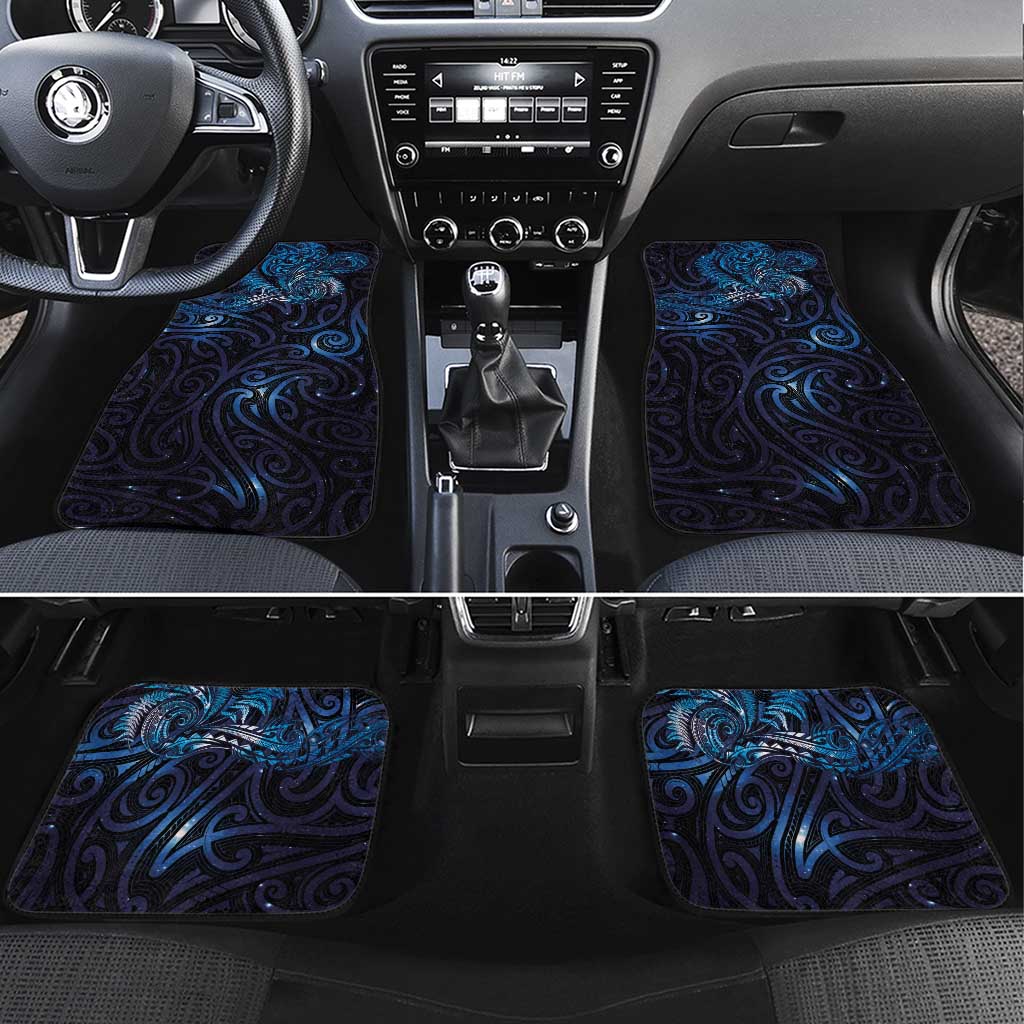 New Zealand New Year-Matariki Car Mats Aotearoa Maori Tattoo Galaxy Sky LT03 Set 4pcs Multicolor - Polynesian Pride