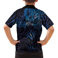 New Zealand New Year-Matariki Family Matching Off Shoulder Maxi Dress and Hawaiian Shirt Aotearoa Maori Tattoo Galaxy Sky