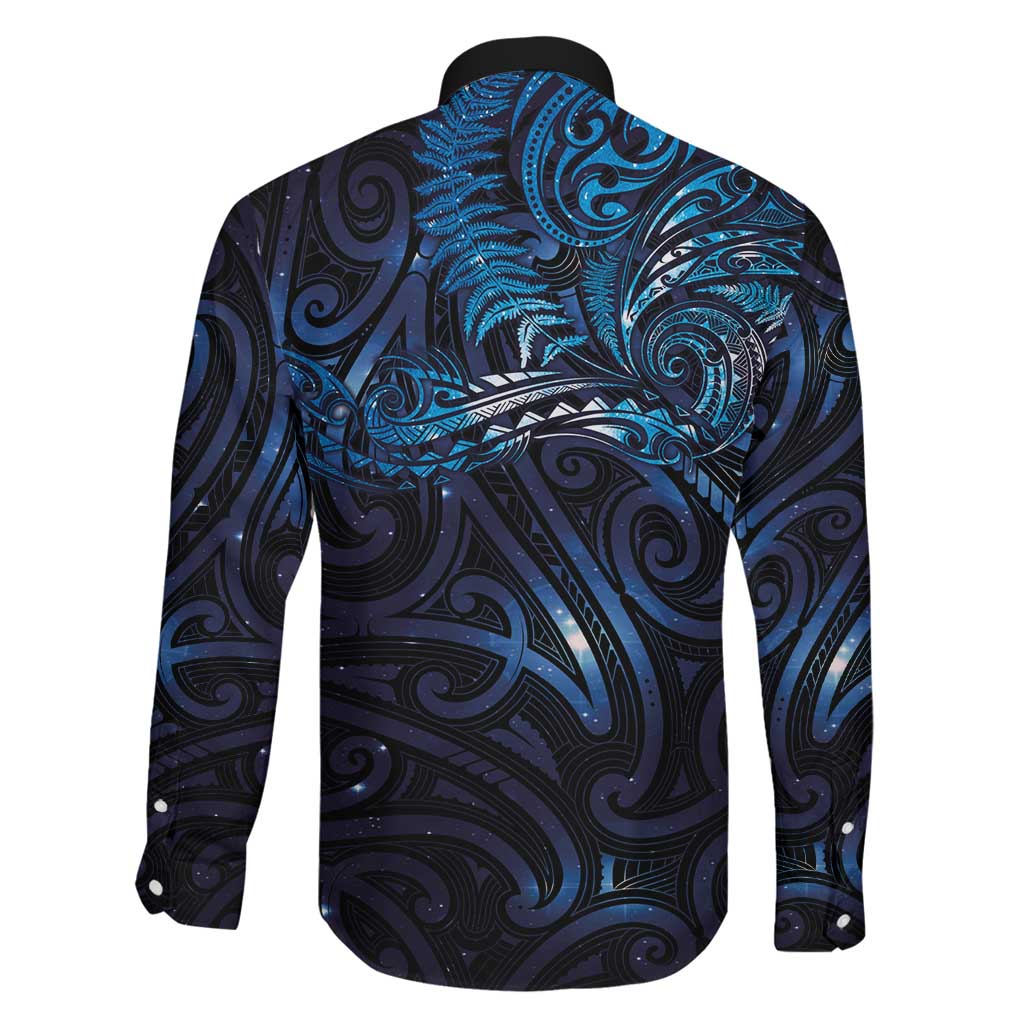 New Zealand New Year-Matariki Family Matching Off Shoulder Maxi Dress and Hawaiian Shirt Aotearoa Maori Tattoo Galaxy Sky