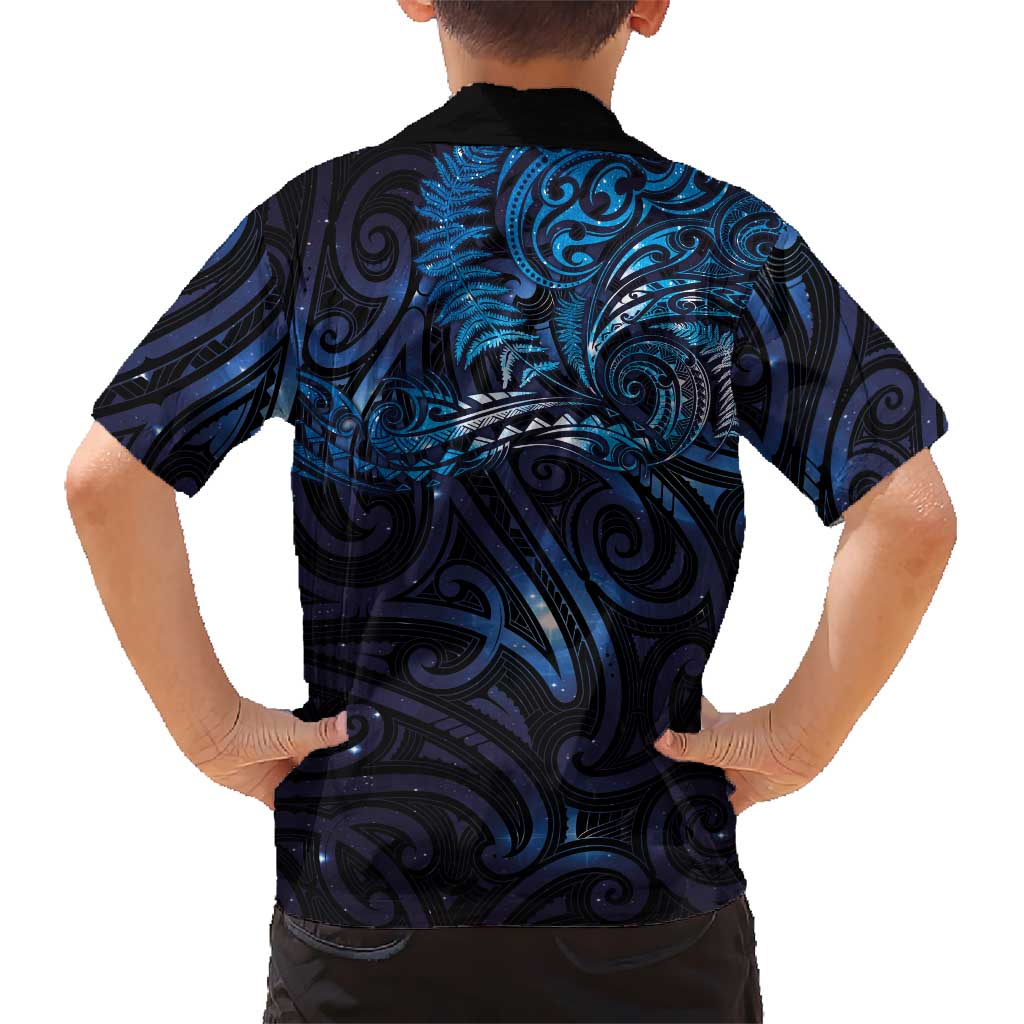 New Zealand New Year-Matariki Family Matching Puletasi and Hawaiian Shirt Aotearoa Maori Tattoo Galaxy Sky