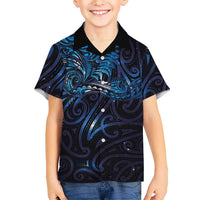 New Zealand New Year-Matariki Family Matching Puletasi and Hawaiian Shirt Aotearoa Maori Tattoo Galaxy Sky