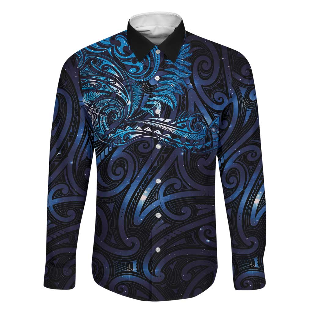 New Zealand New Year-Matariki Family Matching Summer Maxi Dress and Hawaiian Shirt Aotearoa Maori Tattoo Galaxy Sky