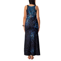 New Zealand New Year-Matariki Family Matching Tank Maxi Dress and Hawaiian Shirt Aotearoa Maori Tattoo Galaxy Sky