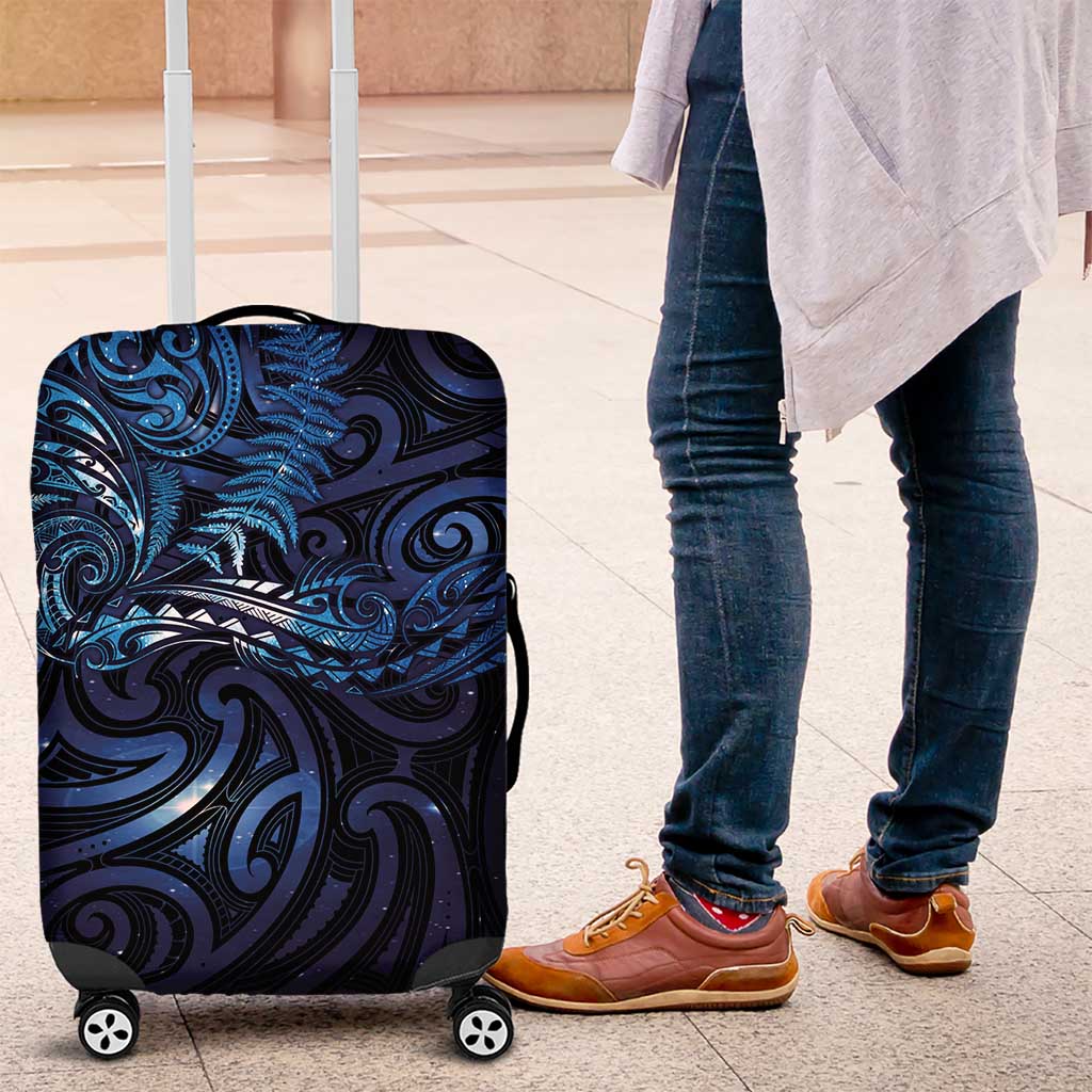 New Zealand New Year-Matariki Luggage Cover Aotearoa Maori Tattoo Galaxy Sky