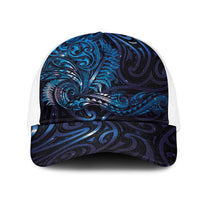 New Zealand New Year-Matariki Mesh Trucker Cap Aotearoa Maori Tattoo Galaxy Sky LT03 One Size White Multicolor - Polynesian Pride