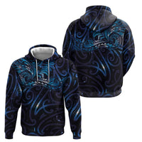 New Zealand New Year-Matariki Zip Hoodie Aotearoa Maori Tattoo Galaxy Sky