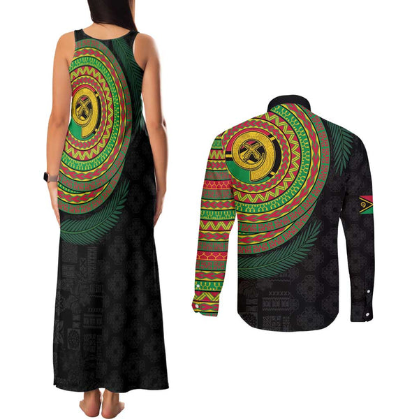Vanuatu Women Tank Custom Melanesian Tribal Circle Tattoo Style main image 1