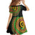 Vanuatu Tribal Tattoo with Namele Leaves Family Matching Summer Maxi Dress and Hawaiian Shirt
