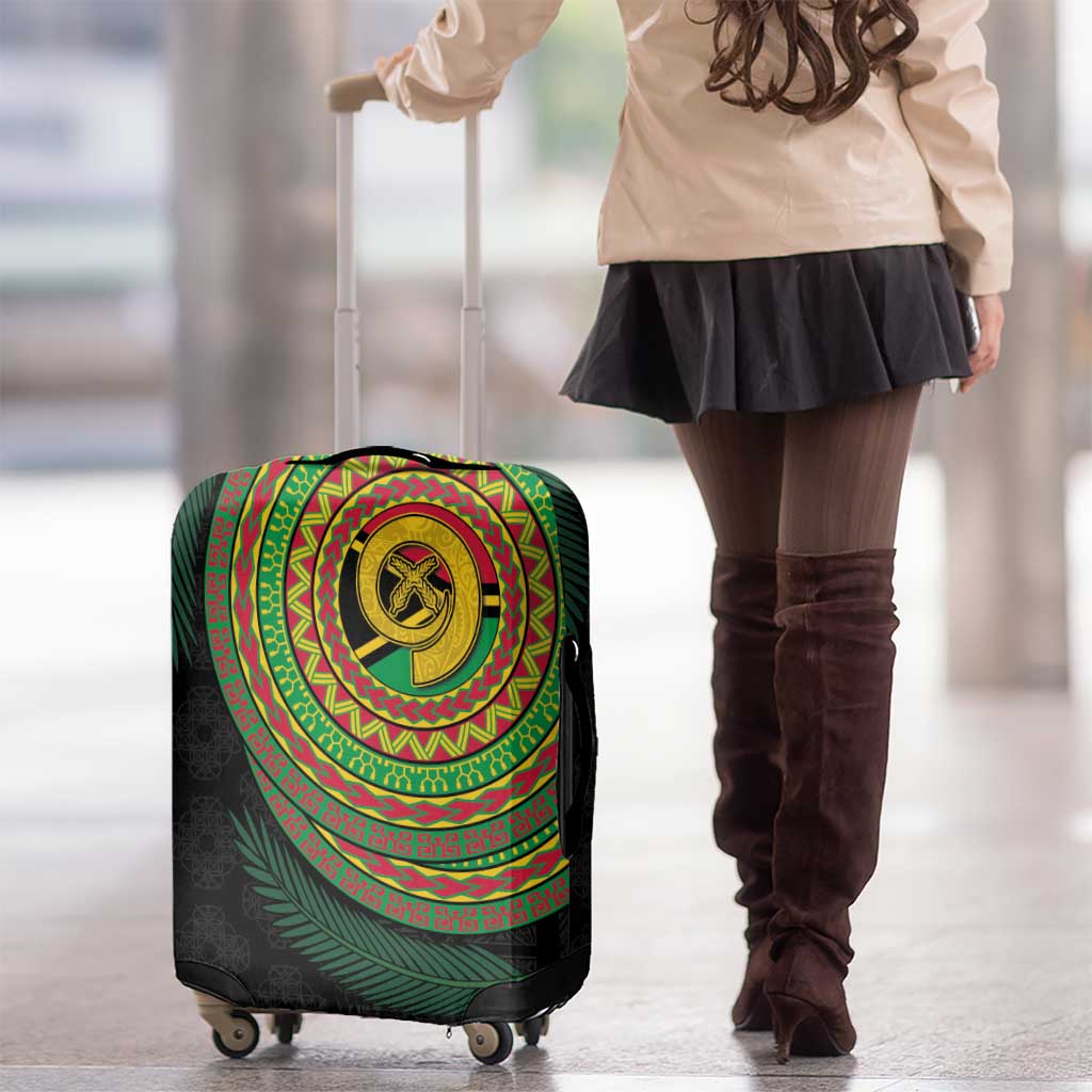 Vanuatu Tribal Tattoo with Namele Leaves Luggage Cover