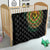 Vanuatu Tribal Tattoo with Namele Leaves Quilt