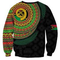 Vanuatu Tribal Tattoo with Namele Leaves Sweatshirt