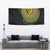 Vanuatu Tribal Tattoo with Namele Leaves Tapestry