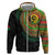Vanuatu Tribal Tattoo with Namele Leaves Zip Hoodie