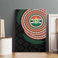 Penama Tribal Tattoo with Namele Leaves Canvas Wall Art
