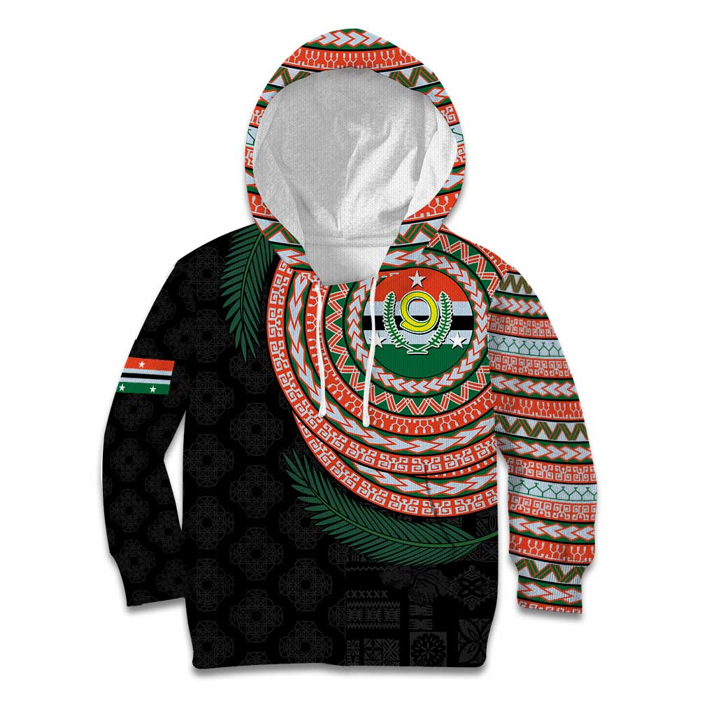Penama Tribal Tattoo with Namele Leaves Kid Hoodie