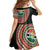 Penama Tribal Tattoo with Namele Leaves Kid Short Sleeve Dress