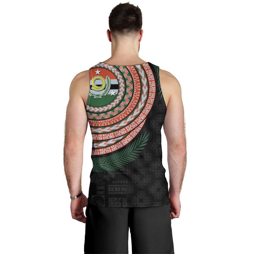 Penama Tribal Tattoo with Namele Leaves Men Tank Top