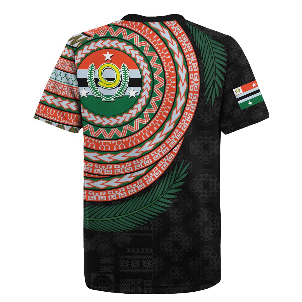 Penama Tribal Tattoo with Namele Leaves Rugby Jersey