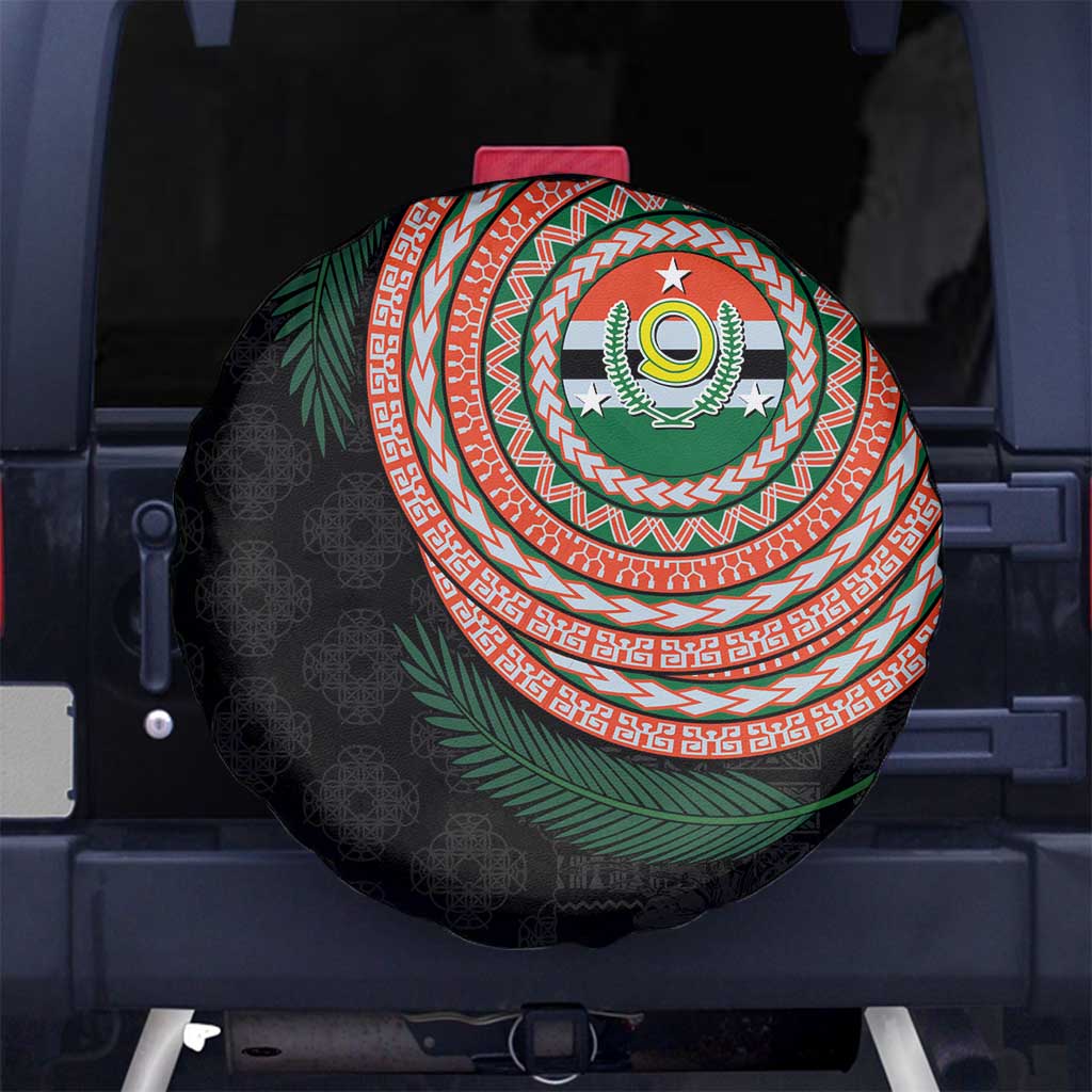 Penama Tribal Tattoo with Namele Leaves Spare Tire Cover