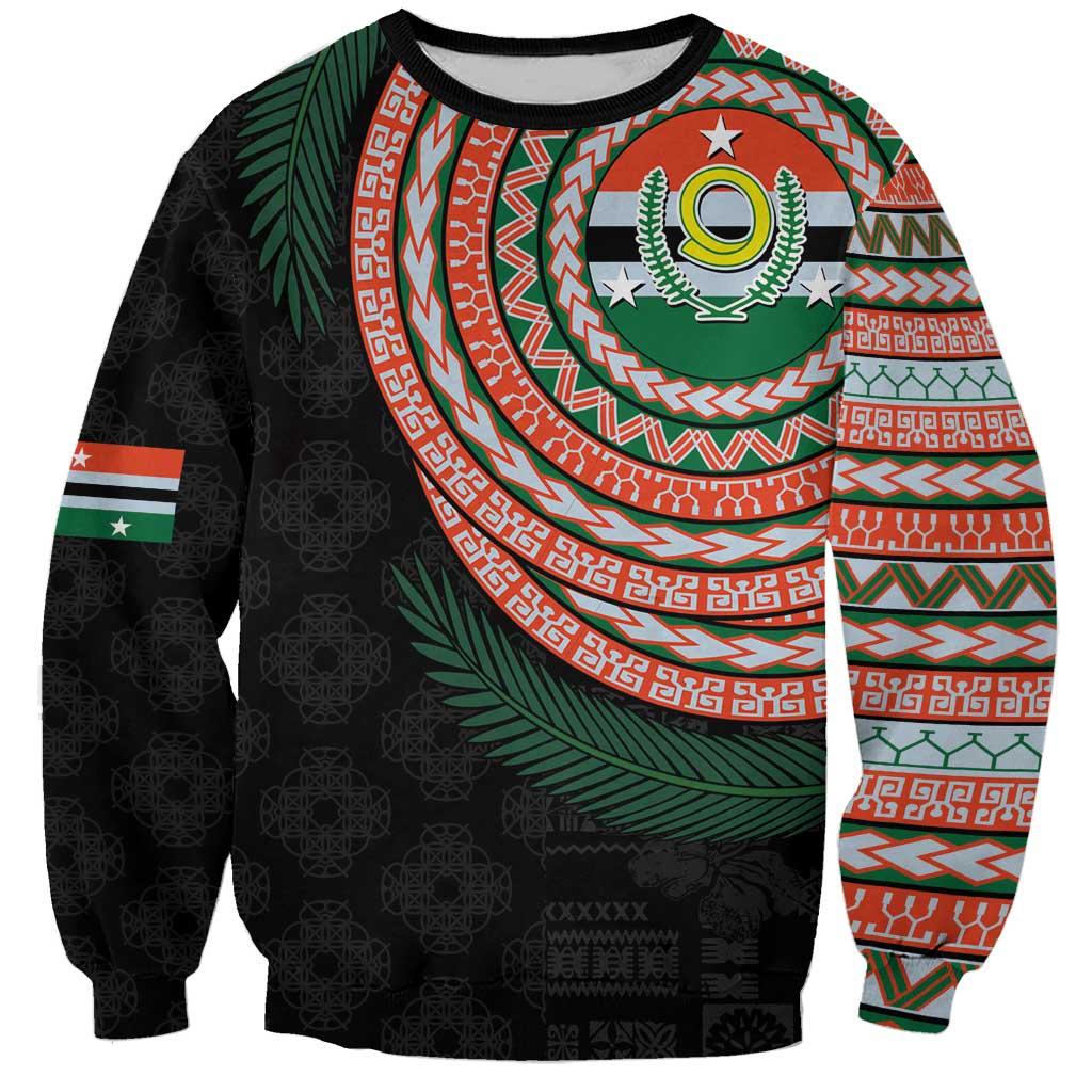 Penama Tribal Tattoo with Namele Leaves Sweatshirt