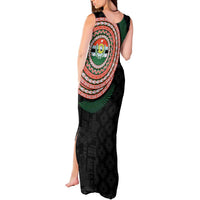 Penama Tribal Tattoo with Namele Leaves Tank Maxi Dress