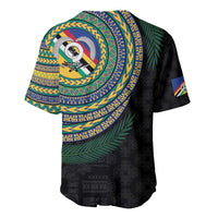 Torba Tribal Tattoo with Namele Leaves Baseball Jersey